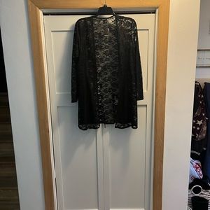 Black Lace Kimono